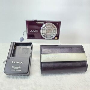 Panasonic Lumix DMC-FX60 12.1MP Digital Camera purple Tested / Working *Read*